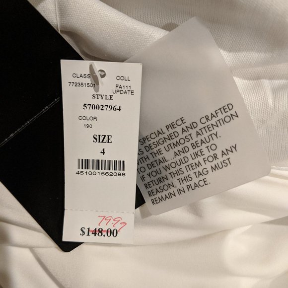 WHBM Draped Tank Dress- NWT - Picture 6 of 7